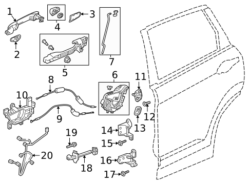 Lock & Hardware for 2020 Honda CR-V #1
