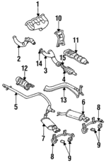12553021 - : Exhaust Pipe To Manifold Gasket for GM Image