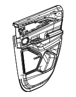 7GF31WT3AA - : Rear Door Trim Panel, Left for Mopar Image