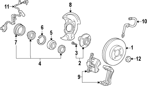 Anti-Lock Brakes for 1997 Toyota Corolla #2
