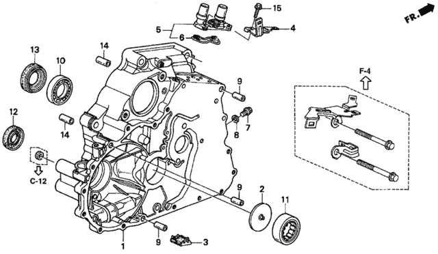AT Torque Converter Housing for 1997 Honda Civic #0