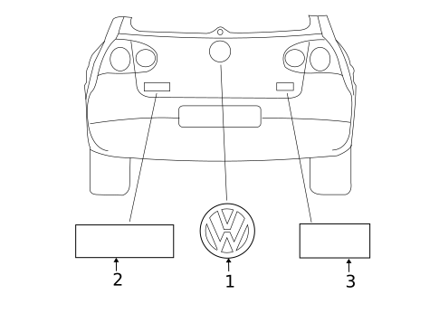 Exterior Trim - Lift Gate for 2012 Volkswagen Golf R #0