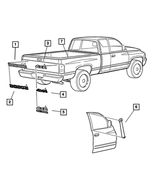 5HU29CA1AA - Exterior Ornamentation: None Decal for Dodge: Ram 2500, Ram 3500 Image