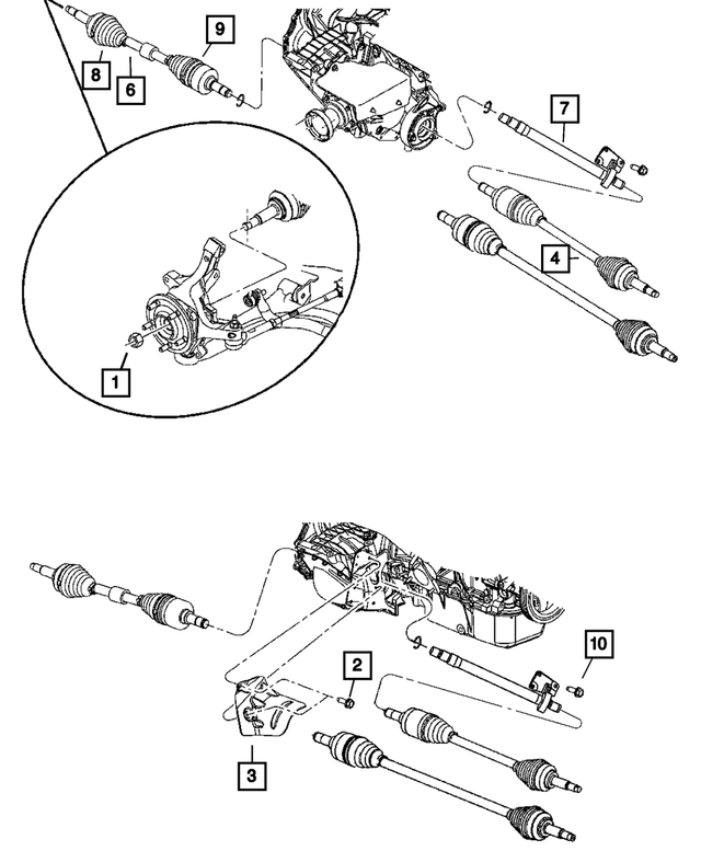 « 5174467AA – Front Suspension &amp; Drive : Tête Bombée 6 Lobes Boulon, Montage pour Mopar Image »