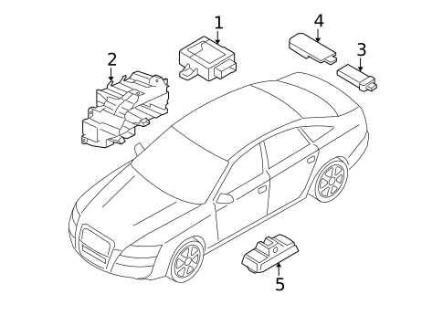 Tire Pressure Monitor Components for 2006 Audi A6 Quattro #0
