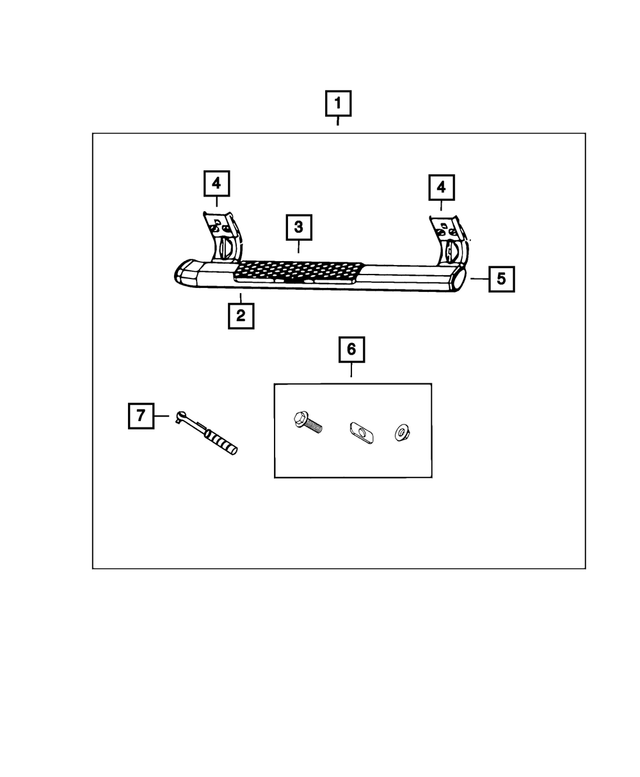 68144257AE - Mopar Accessories - Component Parts: Side Step for Mopar Image