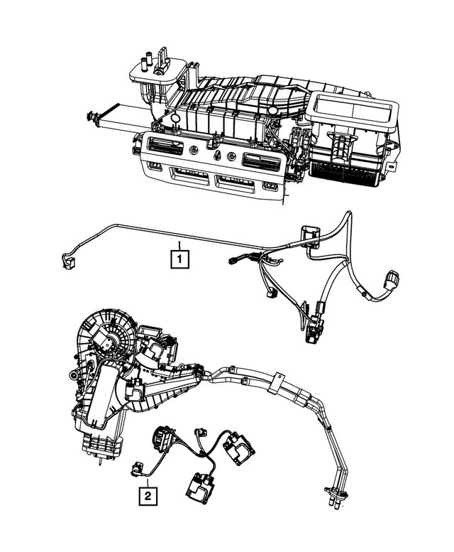 68127808AA - : A/C And Heater Wiring for Mopar Image