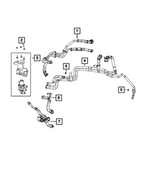 68416932AB - : Heater Supply And Return Hose And Tube for Mopar Image