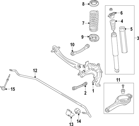 Rear Suspension for 2018 Lincoln MKC #0