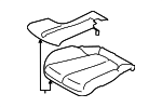 64120SL010 - Body: Seat Cushion Pad for Subaru Image
