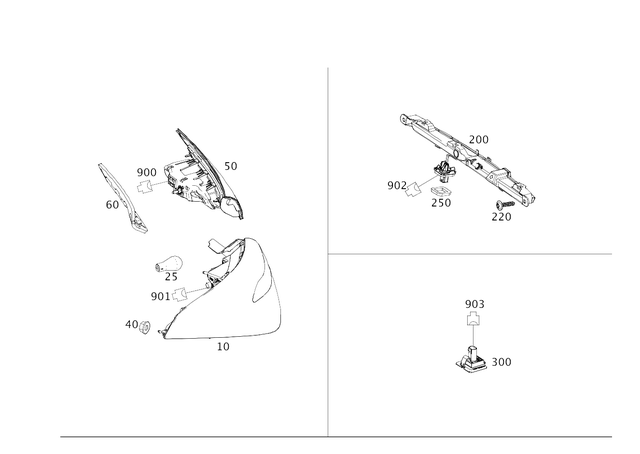 1189067600 - Electrical System: Rear Lamp Combination for Mercedes-Benz Image image
