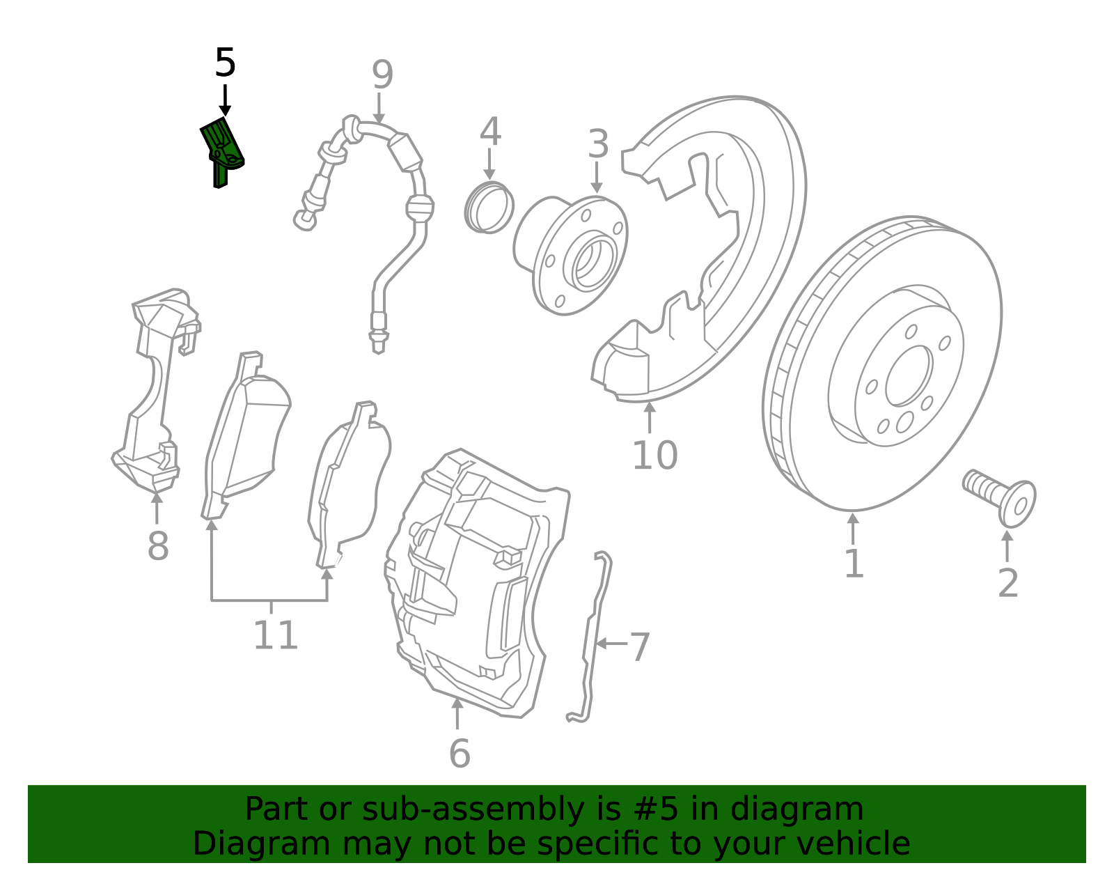 2007-2018 Volvo ABS Wheel Speed Sensor 32373144 | OEM Parts Online