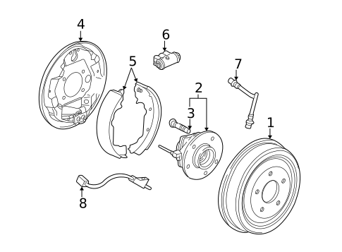 Rear Brakes for 2005 Saturn Vue #0