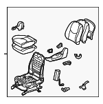 7120042F00E1 - Body: Seat Assembly for Toyota: RAV4 Image