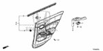 90666TA0A01 - Interior/Bumper: CLIP, SNAP FITTING (PO)(ORANGE) for Honda Image