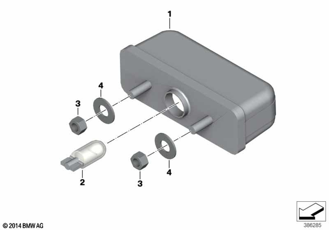 63268396334 - Lights: Registration Plate Light -  for BMW-Motorrad Image image