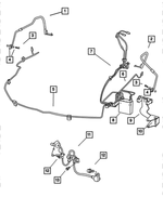 4779120AB - Service Brakes: Brake Hose, Right for Mopar Image