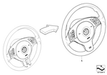 32347919218 - Retrofitting / Conversion / Accessories: M Sports Steer Wh Airbag Alcantara Multi for BMW Image