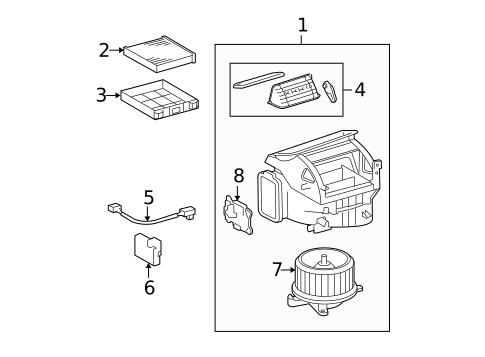 Blower Motor & Fan for 2011 Lexus IS F #0