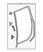 72850T6ZA01 - Body: Door Weather-strip for Honda: Ridgeline Image