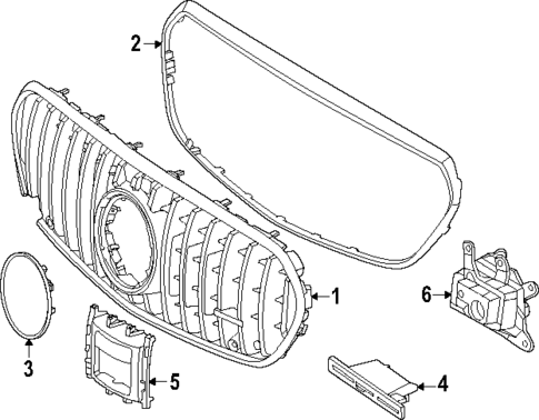 Grille & Components for 2025 Mercedes-Benz S 63 AMG&reg; E Performance #0