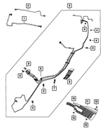 6508286AA - Fuel: Hex Head Bolt, Mounting for Dodge: Durango | Fiat: 500 | Jeep: Commander, Grand Cherokee, Grand Cherokee WK | Ram: 1500 Image