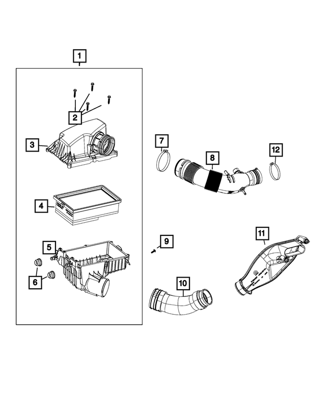 68202152AA - : Air Cleaner Body for Mopar Image