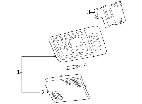 Overhead Console for 2004 Land Rover Freelander #3