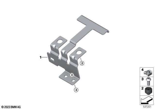61217106223 - : Bracket For Battery for BMW-Motorrad Image