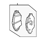 5Q0698151D - Brakes: Brake Pads for Volkswagen Image