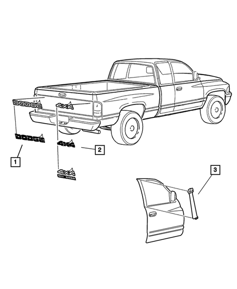 Decals and Tapestripes for 2002 Dodge Ram 2500 #0