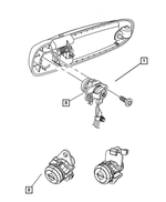 4778149 - Doors, Door Mirrors and Related Parts: Door Lock Cylinder Cap for Chrysler: 300M, Aspen, Concorde, Sebring, Town &amp; Country, Voyager | Dodge: Caravan, Dakota, Durango, Grand Caravan, Intrepid, Neon, Ram 1500, Ram 2500, Ram 3500, Stratus, Viper | Jeep: Grand Cherokee, Liberty | Ram: Dakota Image