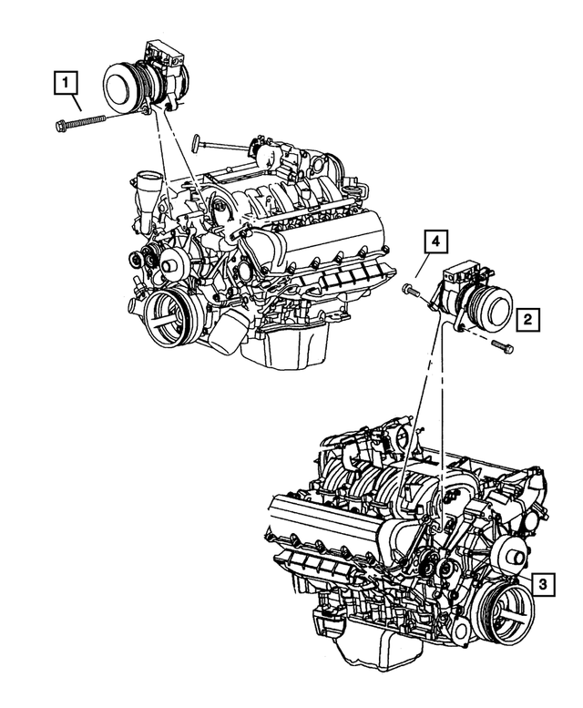 « 6504344 – Air Conditioning &amp; Heater : Tête Hexagonale Vis Et Rondelle pour Mopar Image »