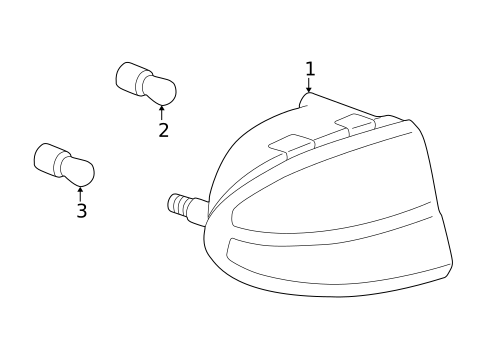 Tail Lamps for 2003 Oldsmobile Alero #0
