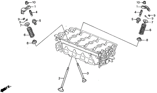 Valve - Rocker Arm (2) for 1992 Honda Prelude #0