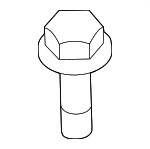 9011906782 - Body: Bumper Cover Upper Bolt for Lexus: ES300h, ES350, GS350, GS450h, GS460, IS F, IS200t, IS250, IS300, IS350, LS430, LS460, LS600h, LX470, LX600, LX700h, RC F, RC200t, RC300, RC350, RX450h Image