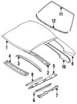 6121112260 - : Side Rail for Toyota: Corolla Image
