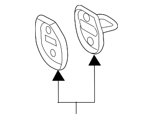 8V0809237 - Body: Door Lock Striker Plate for Audi Image