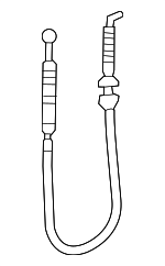 8W0837099A - Body: Control Cable for Audi: A4, A4 allroad, A4 Quattro, A5 Quattro, A5 Sportback, Q5, Q5 PHEV, Q5 Sportback, RS5, RS5 Sportback, S4, S5, S5 Sportback, SQ5, SQ5 Sportback Image