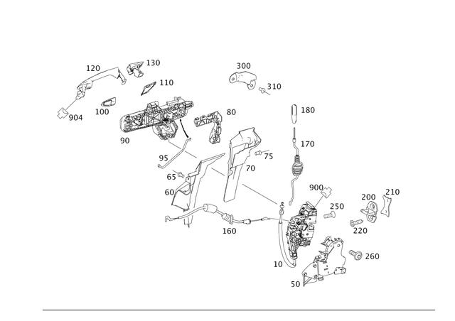 19901702 - Driver Door: Csk Pan Head Screw for Mercedes-Benz Image