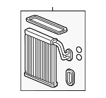 80211TBAA12 - HVAC: Evaporator Core for Honda: Accord, Civic, Clarity, Insight Image