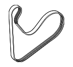 252122M000 - Cooling System: Serpentine Belt for Hyundai: Accent, Elantra, Kona, Sonata, Venue Image