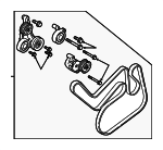 32213657 - Cooling System: Serpentine Belt for Volvo: S60, S90, V60, V60 Cross Country, V90, V90 Cross Country, XC60 Image