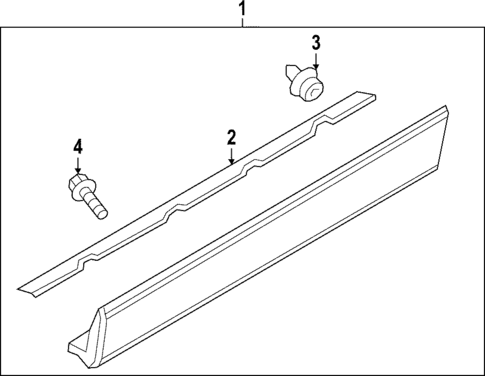 Exterior Trim - Front Door for 2018 Mazda CX-9 #1