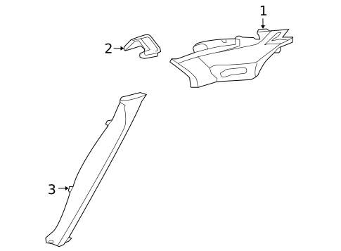 Interior Trim - Quarter Panels for 2013 Jaguar XJ #0