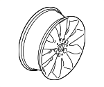 36116855109 - : Wheel, Alloy for Mini: Cooper, Cooper Clubman Image