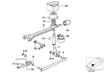 25117527249 - Gearshift: Shift Lever for BMW Image