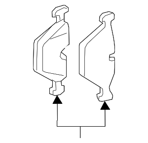 34116793021 - Brakes: Brake Pads Front for BMW: 530i, 535i GT, 535i GT xDrive, 540i, 550i, 550i GT, 550i GT xDrive, 550i xDrive, 650i, 650i Gran Coupe, 650i xDrive, 650i xDrive Gran Coupe, 740i, 740Ld xDrive, 740Li, 740Li xDrive, 750i, 750i xDrive, 750Li, 750Li xDrive, 760Li, ActiveHybrid 7, M6 Gran Coupe Image