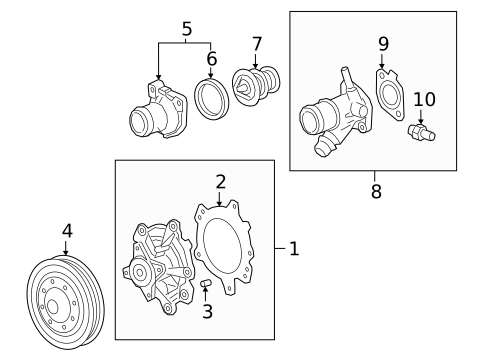 Water Pump for 2022 Cadillac XT5 #2