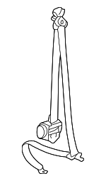 735600C010E0 - Electrical: Belt &amp; Retractor for Toyota: Sequoia Image